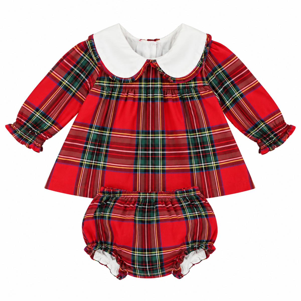 6M Cecil and Lou Tartan Bloomer Set