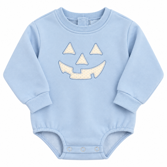 3T Stitchy Fish Jack o lantern Knit Bubble
