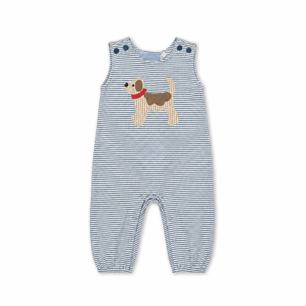 9M Trotter Street Puppy Knit Long Romper