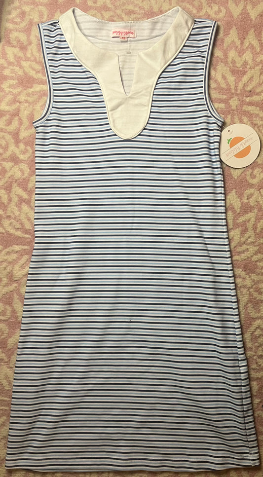 12 Peggy Green Shift Dress in Blues