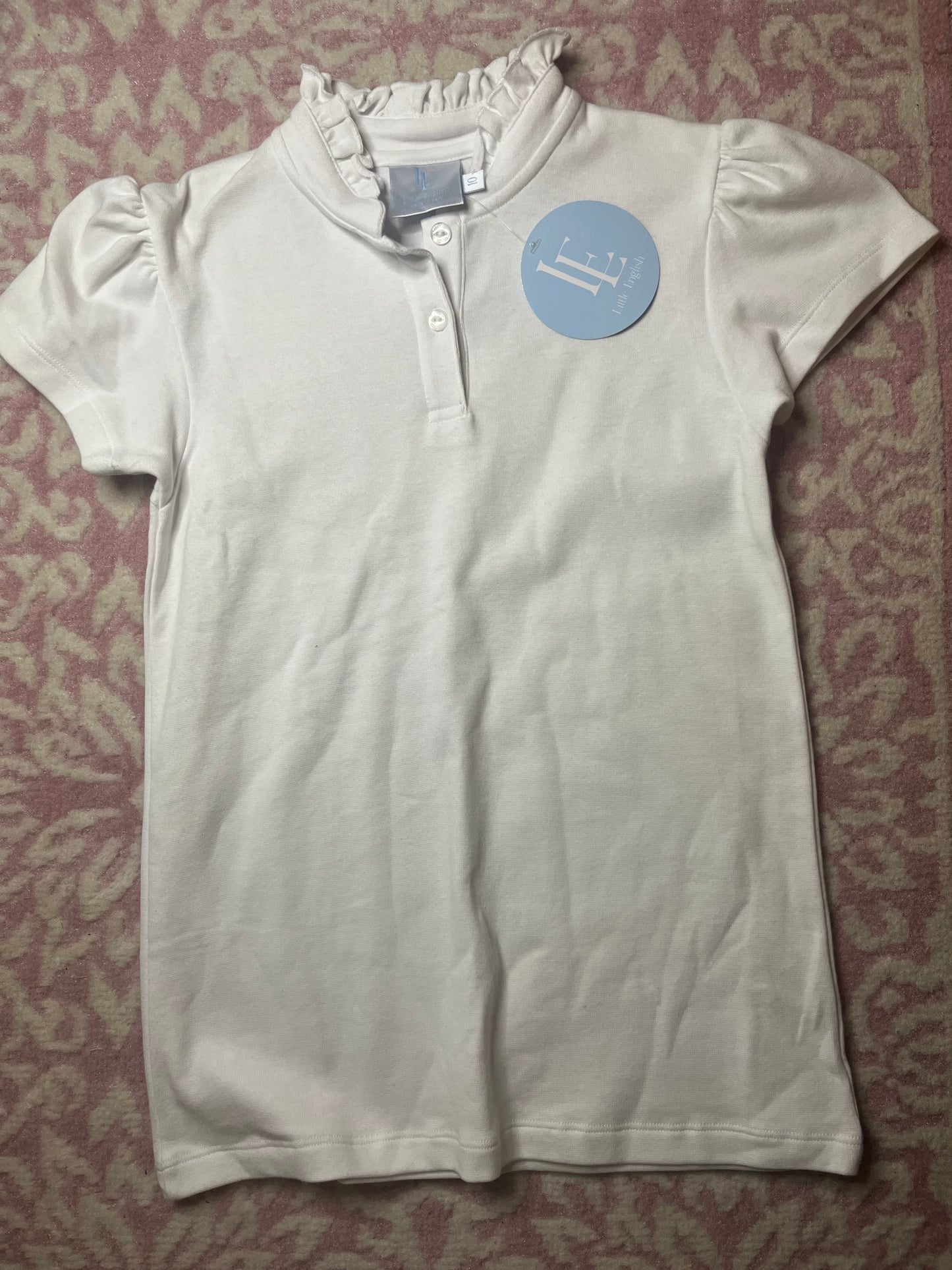 10 Little English Hastings Polo in White