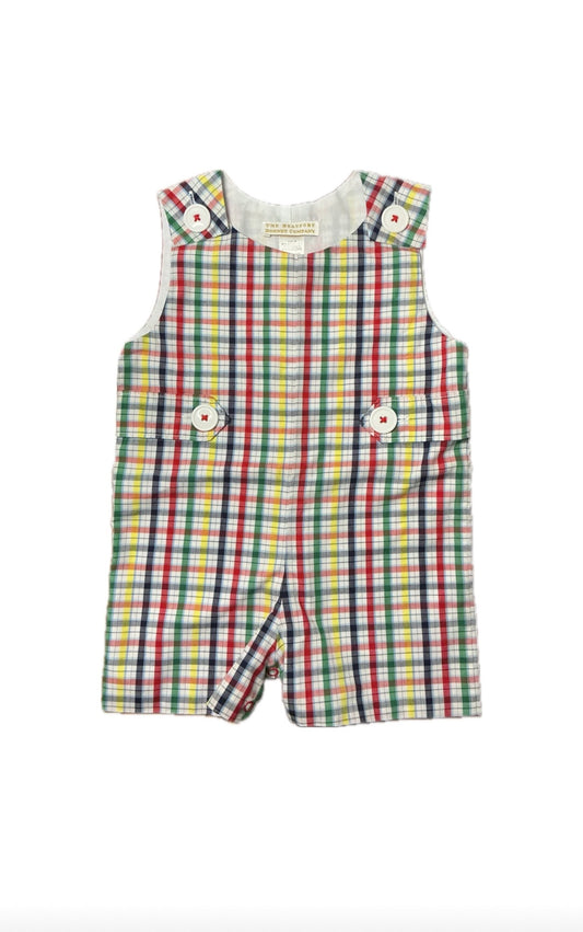 12-18M TBBC Jack Keene Jon Jon in Primary Plaid