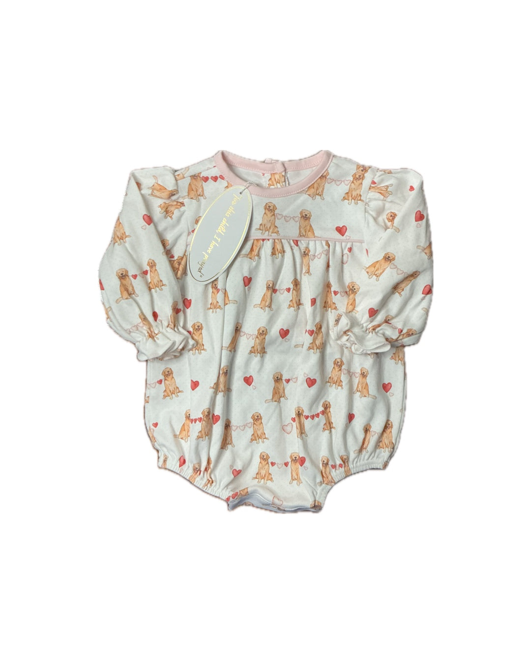 9M Lullaby Set LS Pima Cotton Bubble in Pink Puppy Love