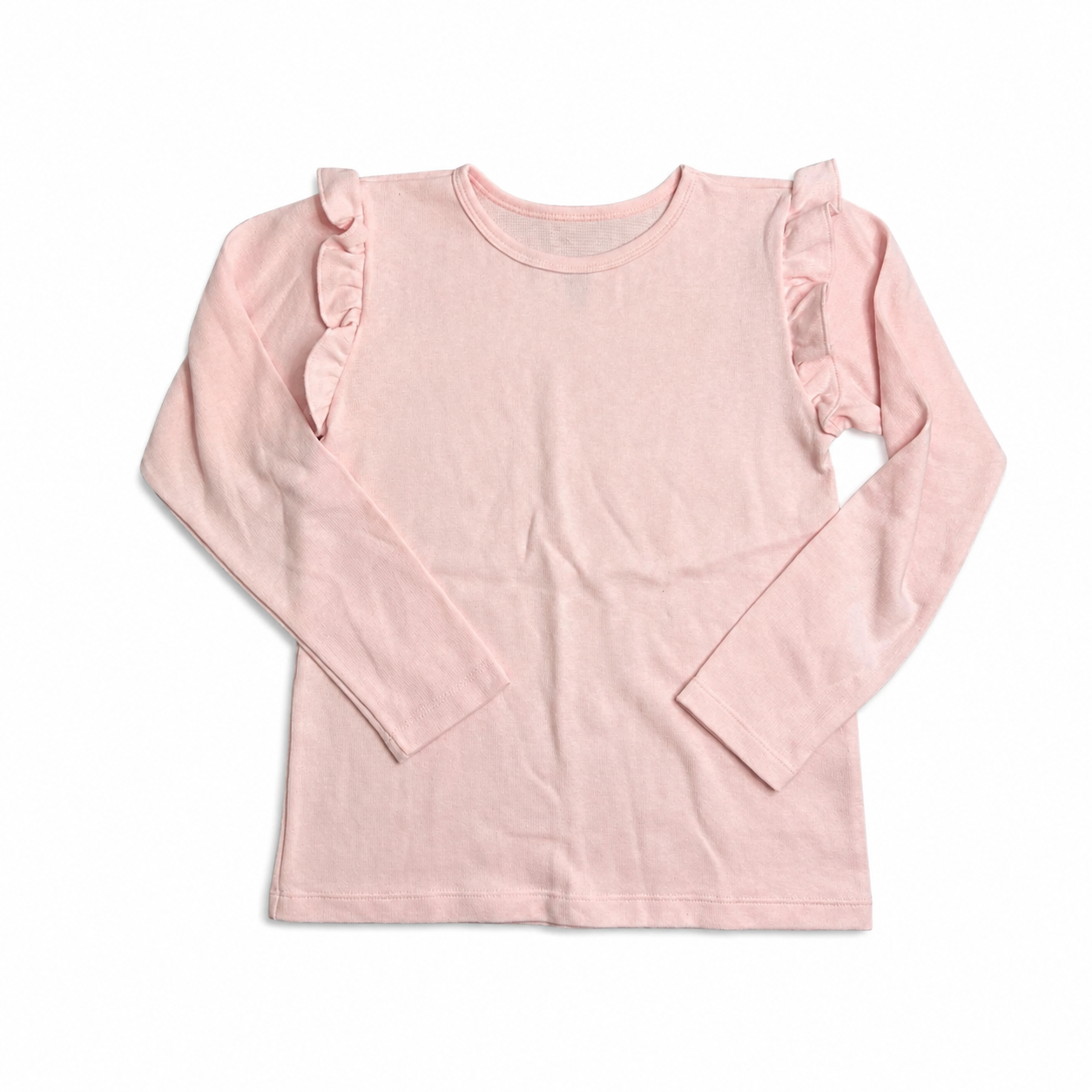 12 Be Elizabeth Knit LS Ruffle Sweater