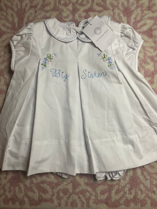 12M The Proper Peony Big Sister Dress with Bloomers