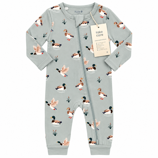 12-18M Kyte Zippered Romper in Mallard