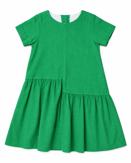 Little English Green Cord Dress