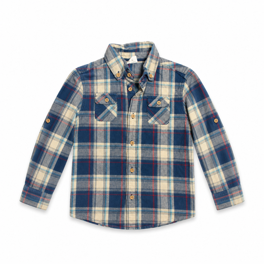 4 egg Plaid Shirt