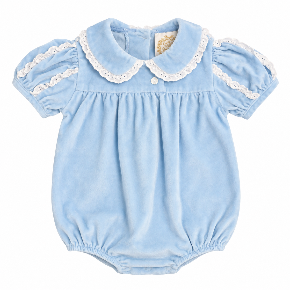 6M TBBC Mary Baker Velveteen Bubble - Barrington Blue/Worth Ave White