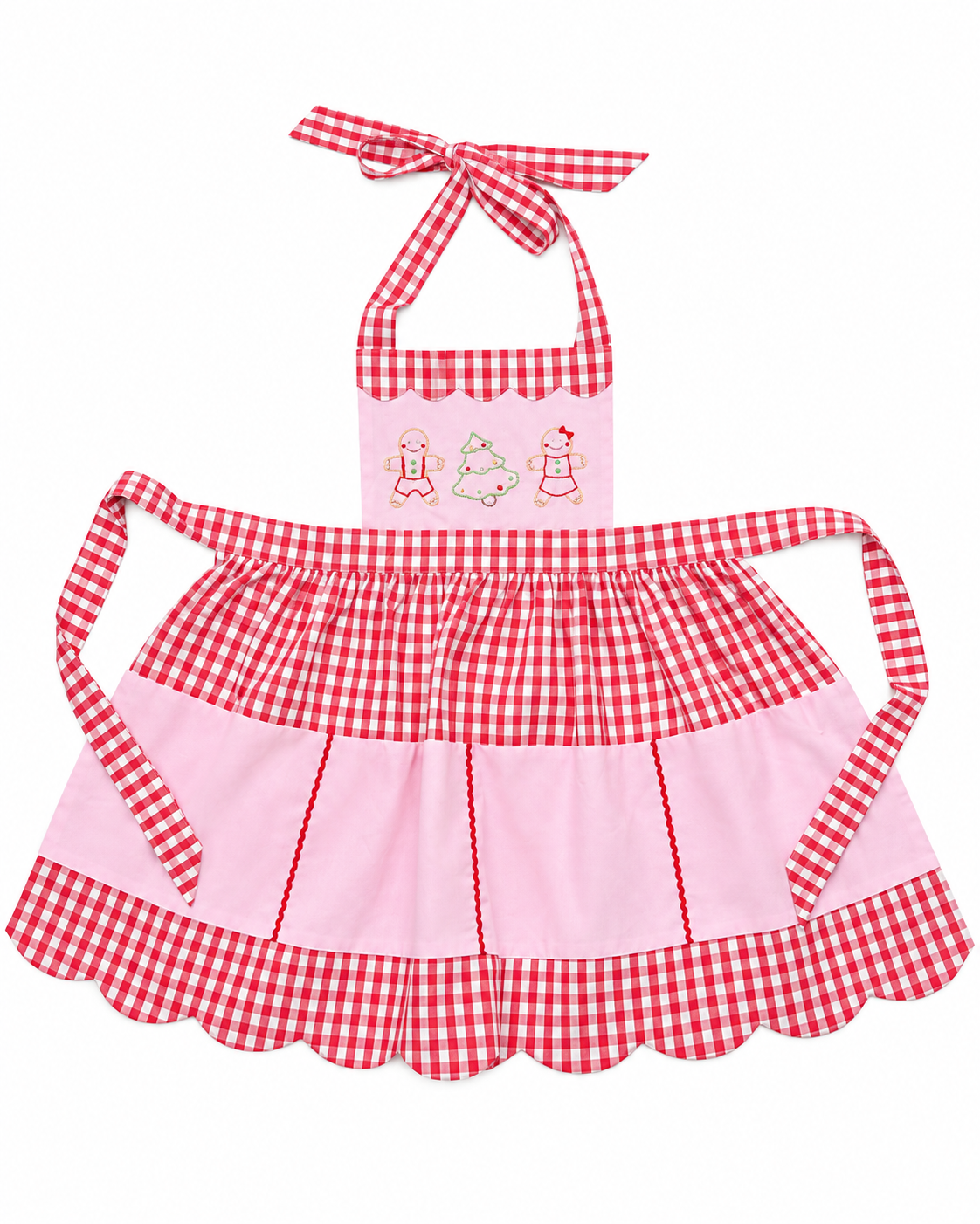 The Proper Peony Gingerbread Apron