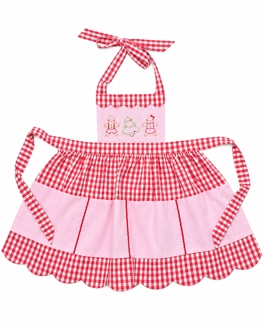 The Proper Peony Gingerbread Apron