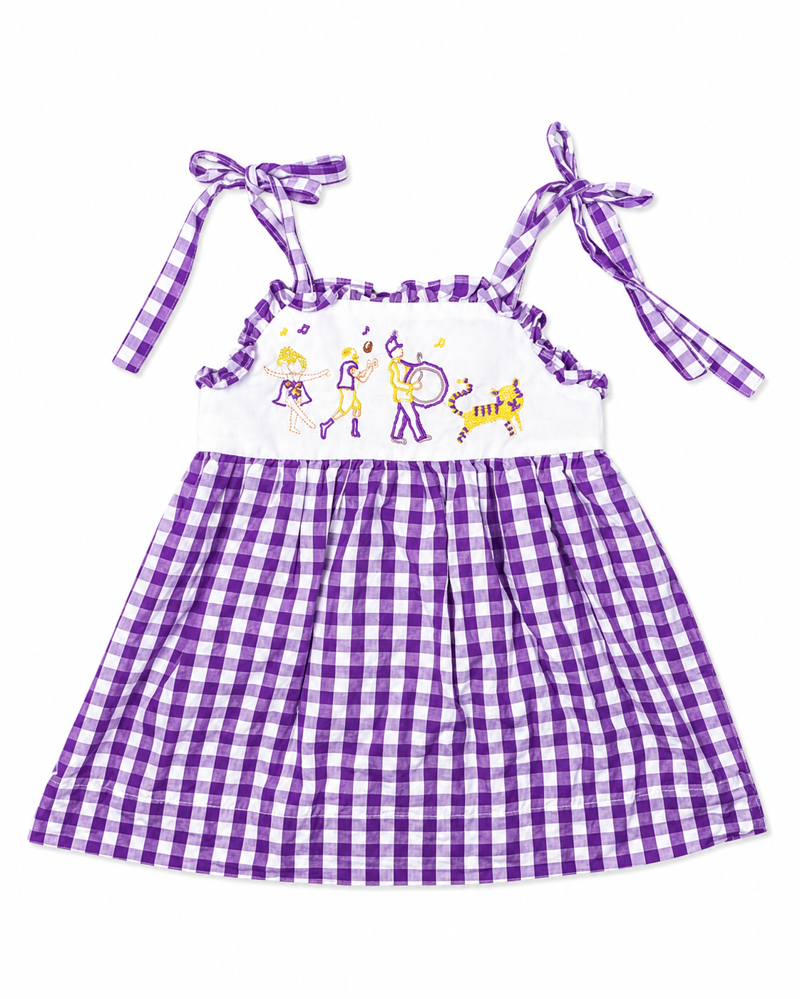 9M Little Louanne LSU Marching Band Dress