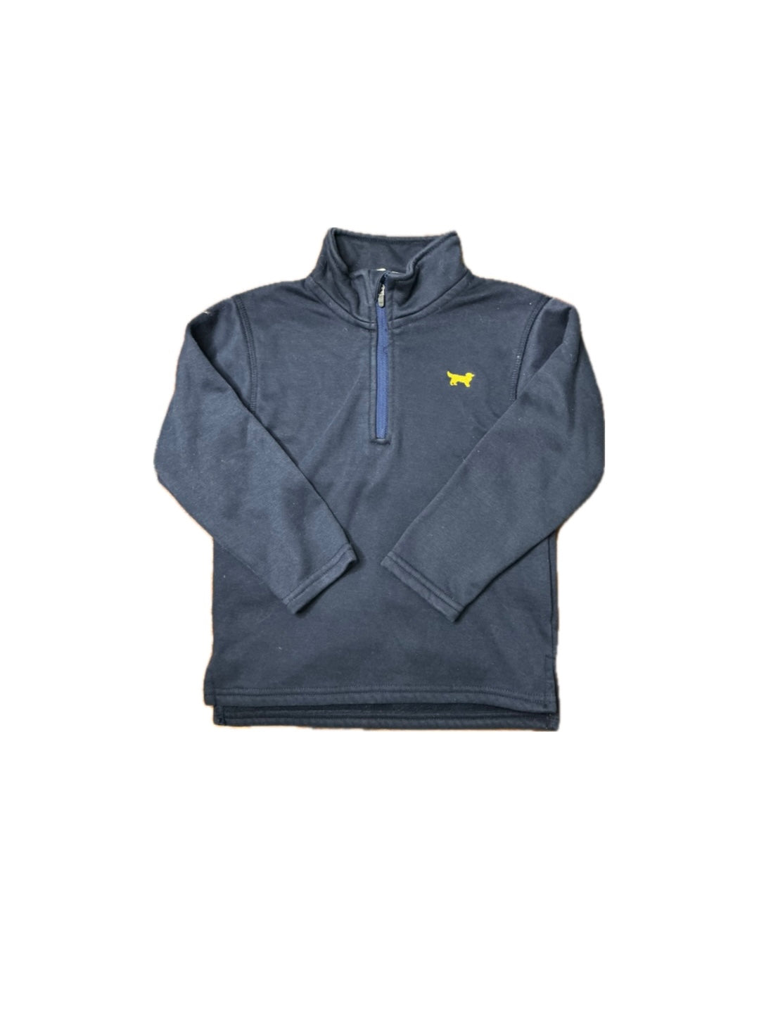 2T Jack Thomas Navy 1/4 Zip Puppy Logo