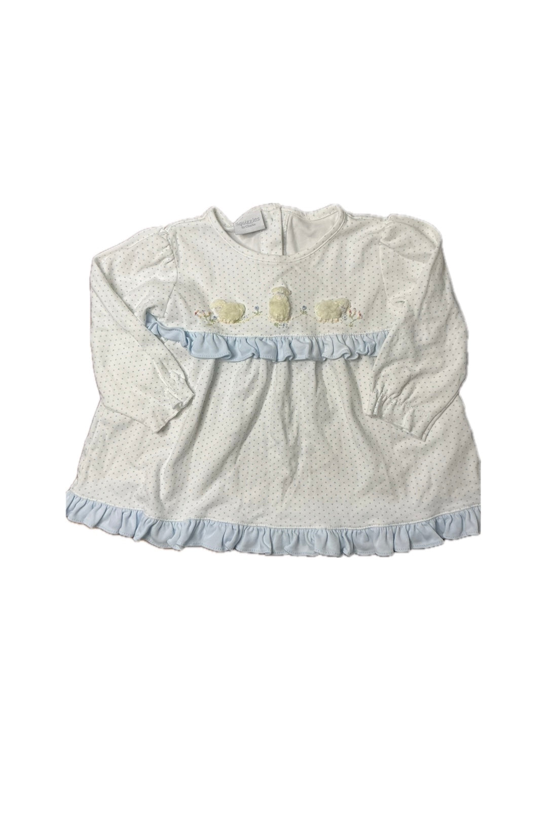 2T Squiggles LS lamb Pima Cotton Top