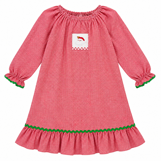6 Cloud Nine Santa Smocked Nightgown