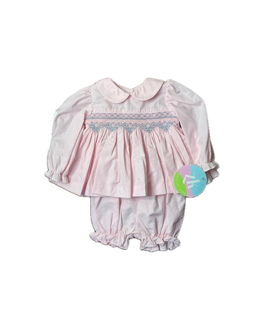 Zuccini Kids Lansbury Bloomer Set in Pink