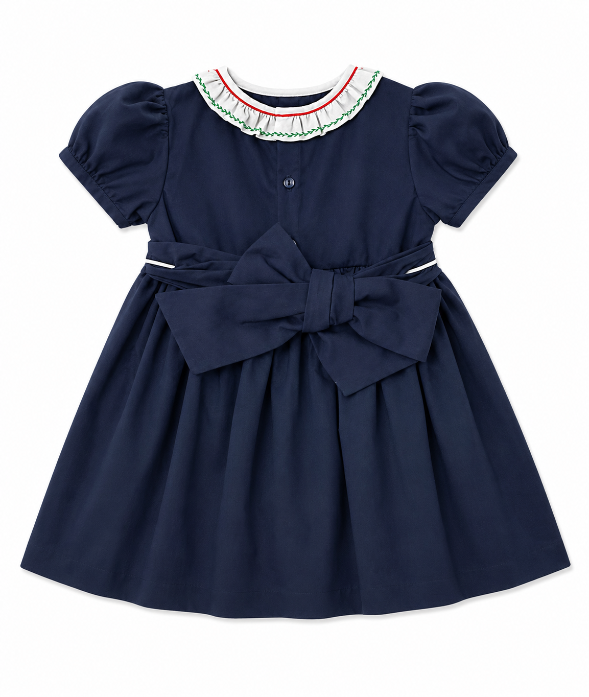 18M Feltman Bros Navy Smocked Holiday Dress