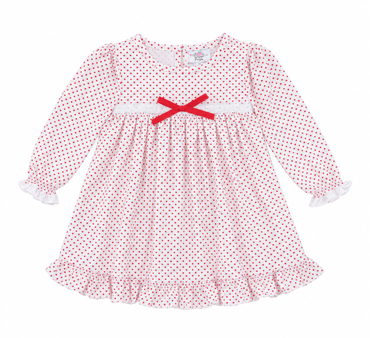 2 The Little Tribe Polka Dot Knit Nightgown