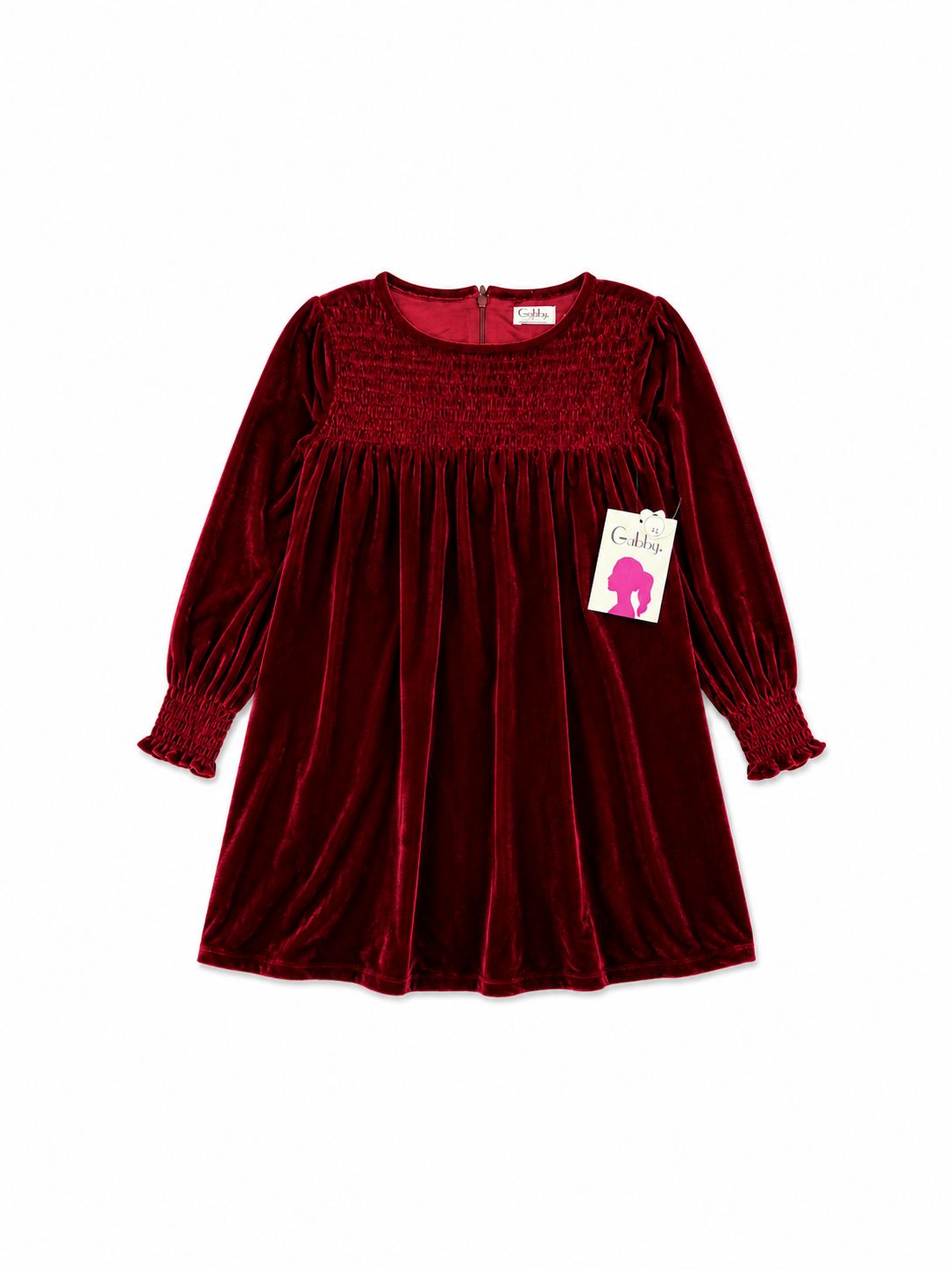 Gabby Red Velvet Leila Dress