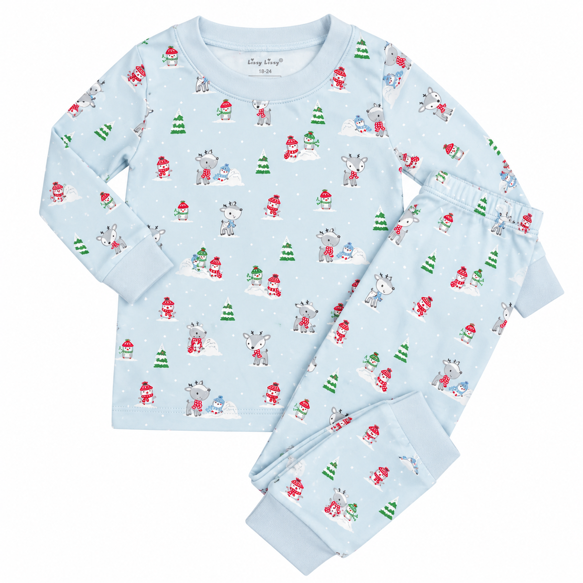 18-24M Kissy Kissy Snowman Pajamas