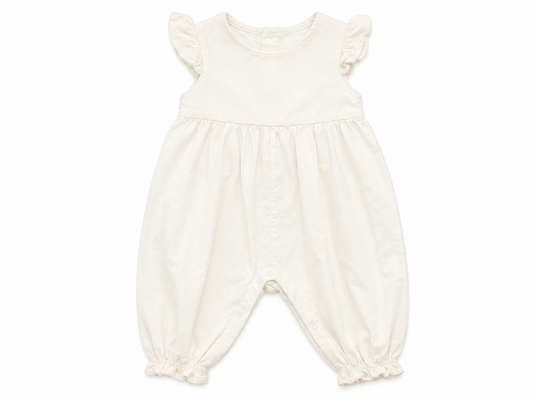 24M Lullaby Set Ivory Cord Long Romper