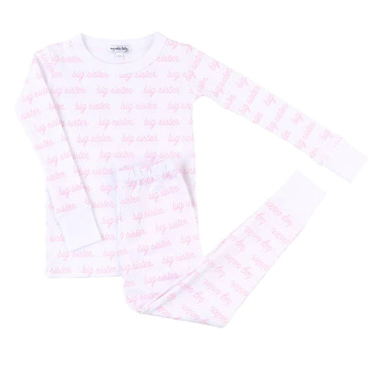 9/12M Magnolia Baby Big Sister Pajama Set