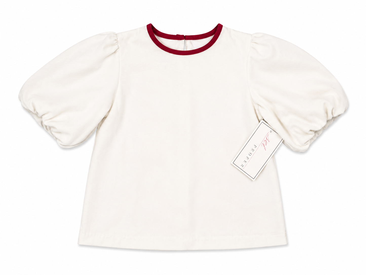 12 Set Proper White Velvet Harper Blouse