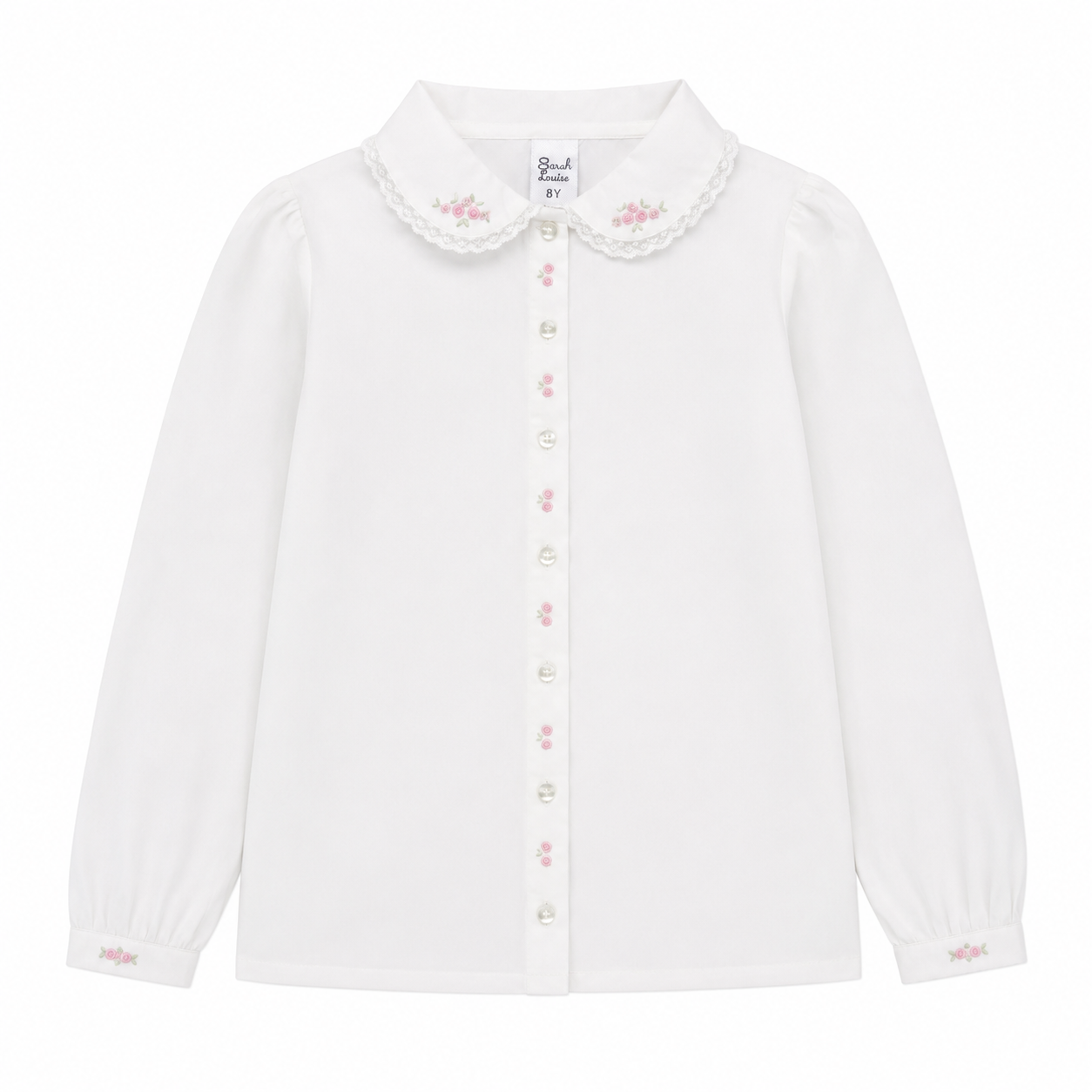 8 Sarah Louise Rosette and Lace Blouse