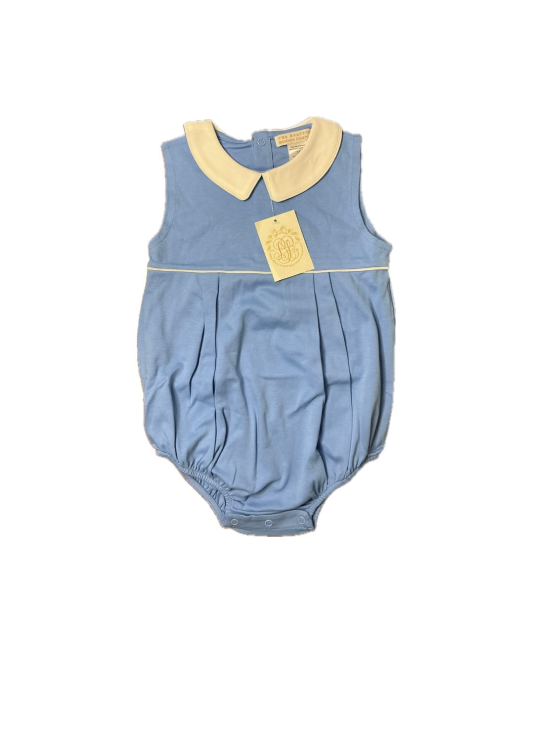 3T TBBC Sleeveless Bradford Bubble in Barbados Blue and Worth Avenue White