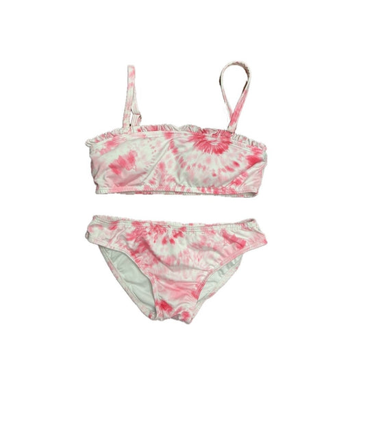 10 Be Elizabeth Pink Tie Dye Bandeau Bikini