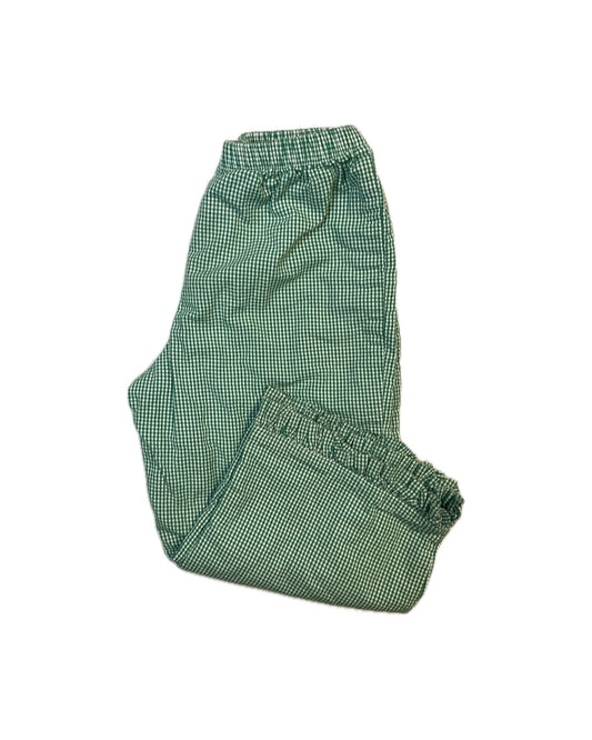 Girl 3 Lime Green Microcheck Green Ruffle Pant