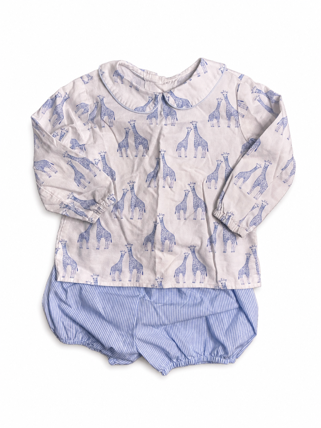 2/3 Mary and Grace Giraffe Bloomer Set
