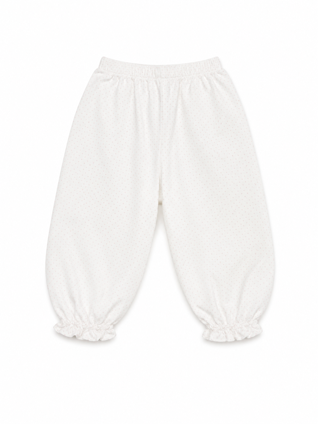 18M Lullaby Set White/Pink Polka Dot Bubble  Pant