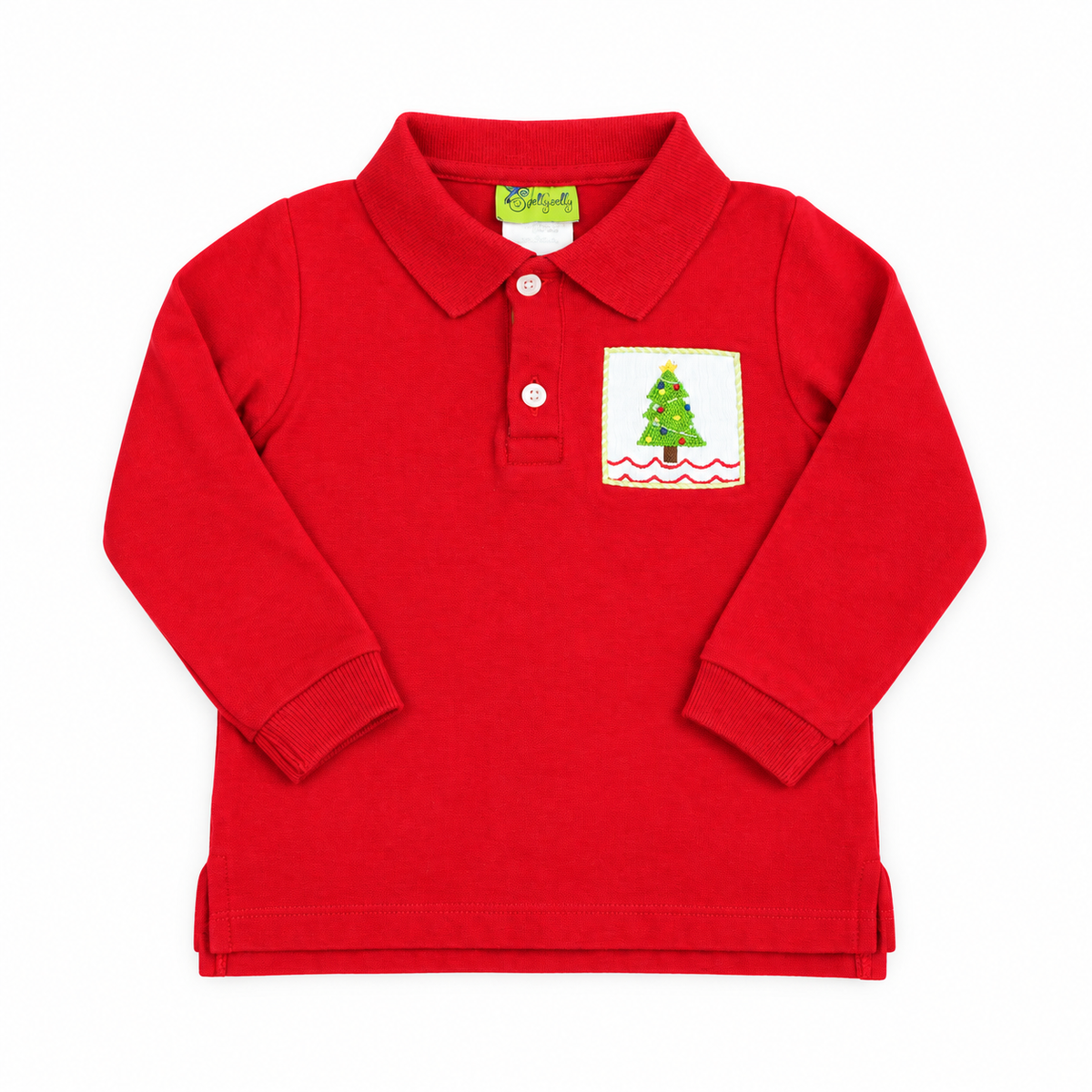 18M Stellybelly Polo Smocked Christmas Tree