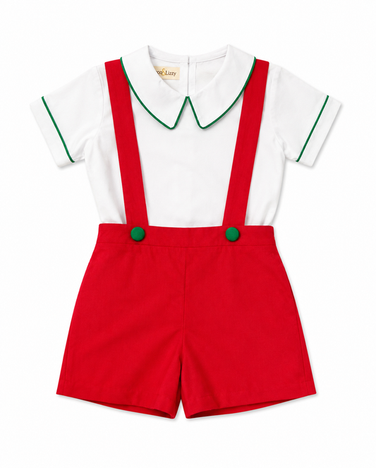 Marco & Lizzy Christmas Hollies Short Set