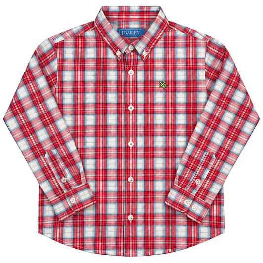 7 J. Bailey Blue/Red Plaid Roscoe Shirt