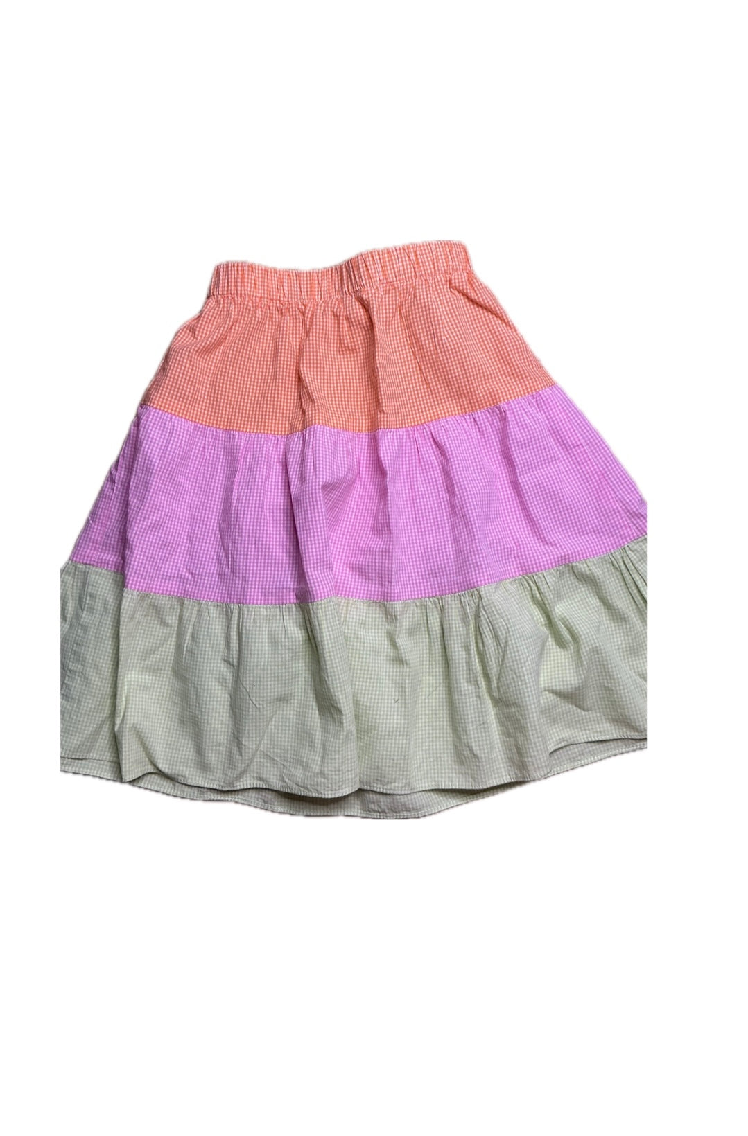 6 Hannah Kate 3 Tier Microcheck Skirt