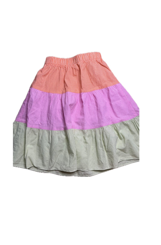 6 Hannah Kate 3 Tier Microcheck Skirt
