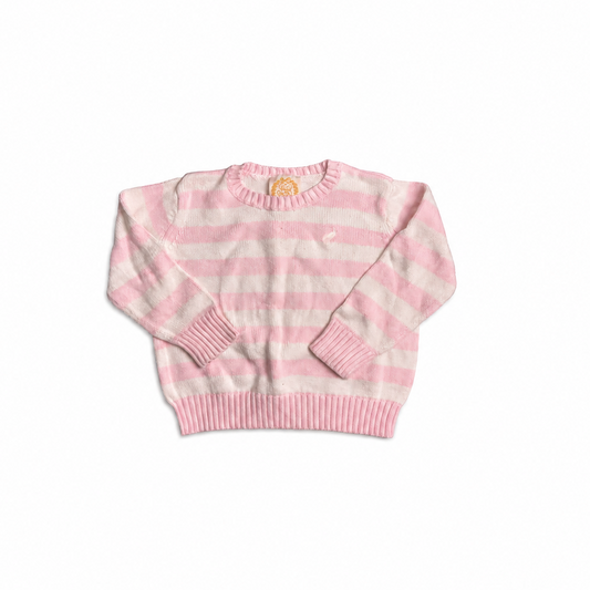 3T TBBC Isabelle Sweater in Palmetto Pink/White Stripe