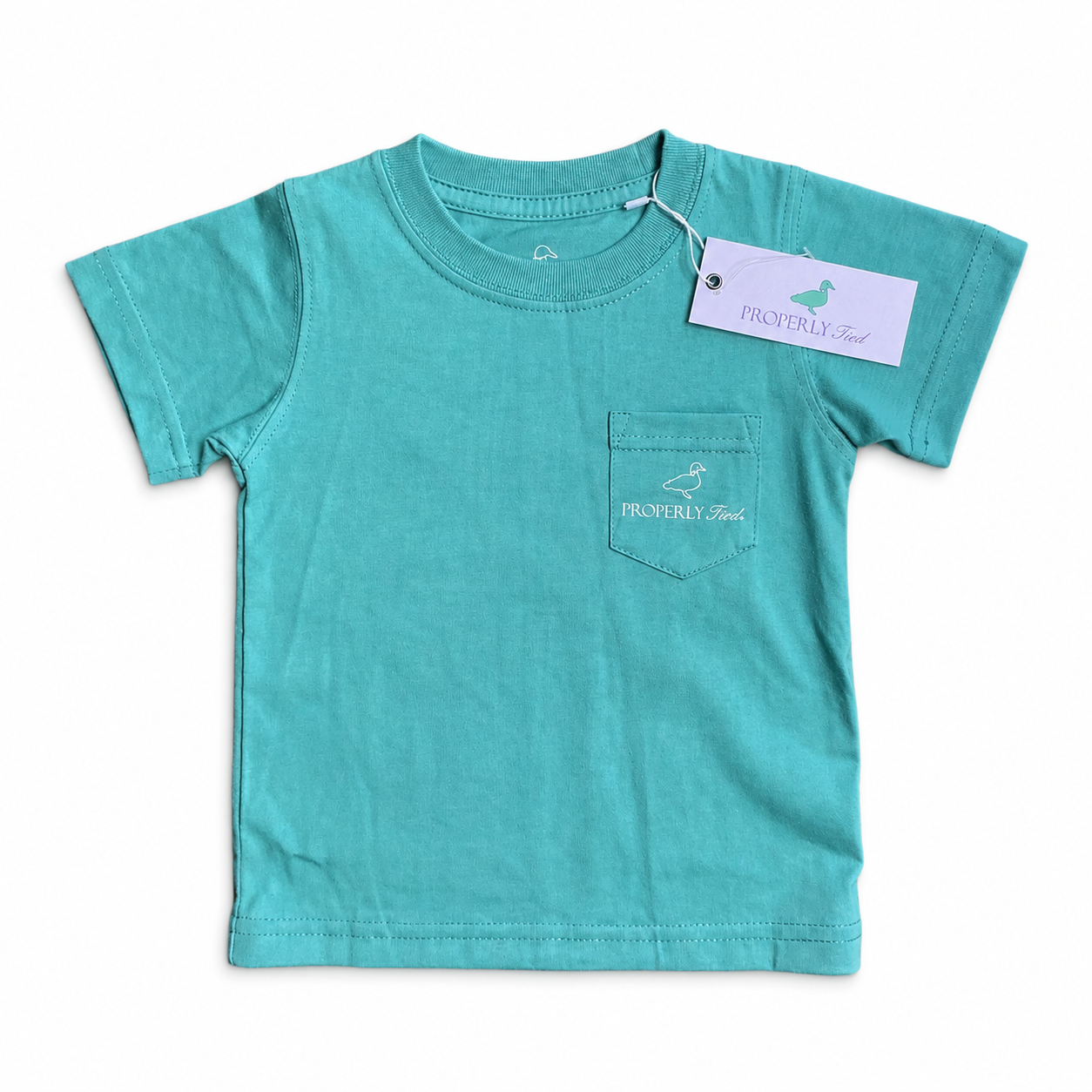 18M Properly Tied SS Turkey Teal Tee