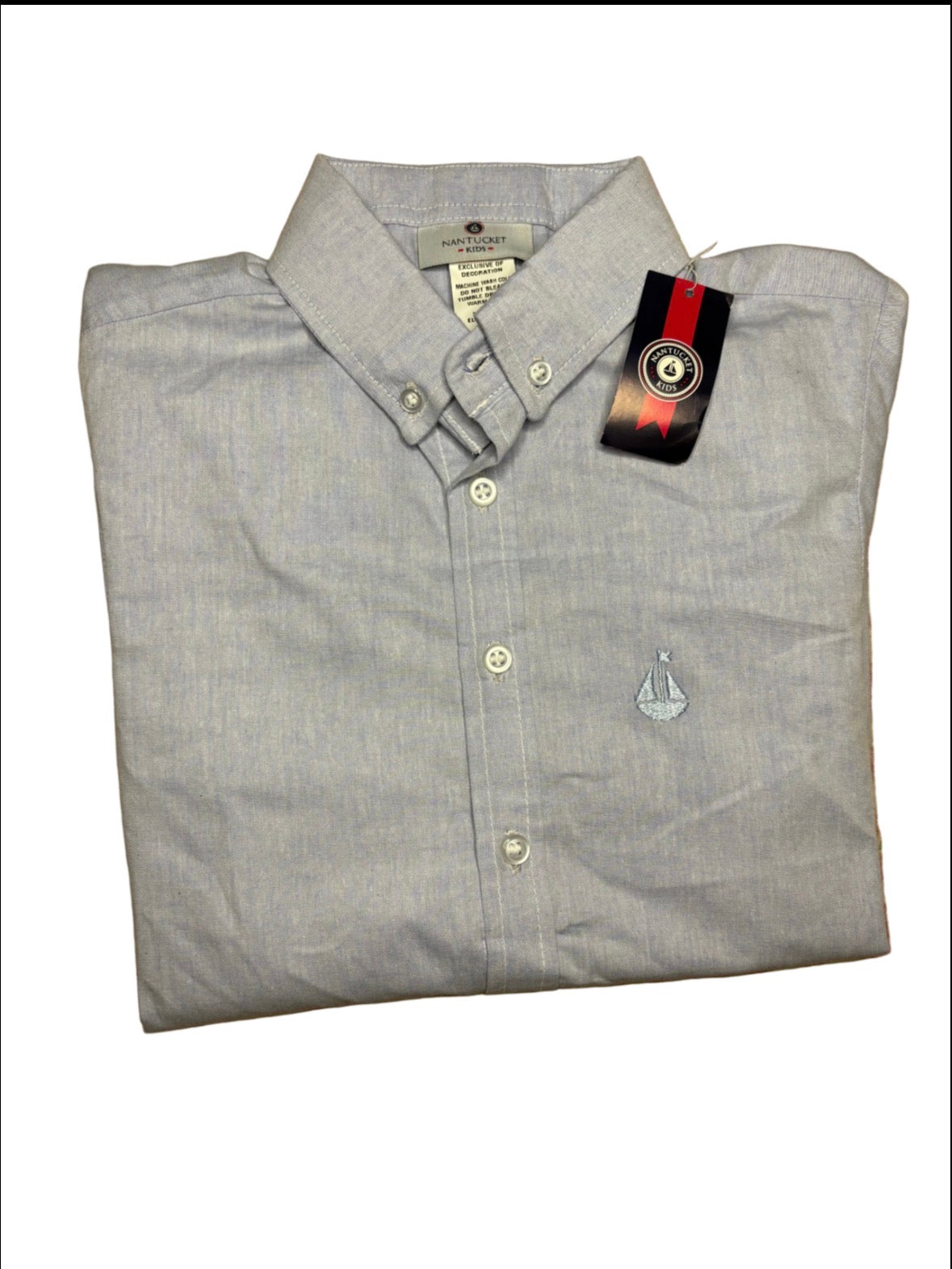 8 Nantucket Kids LS Chambray Button Down