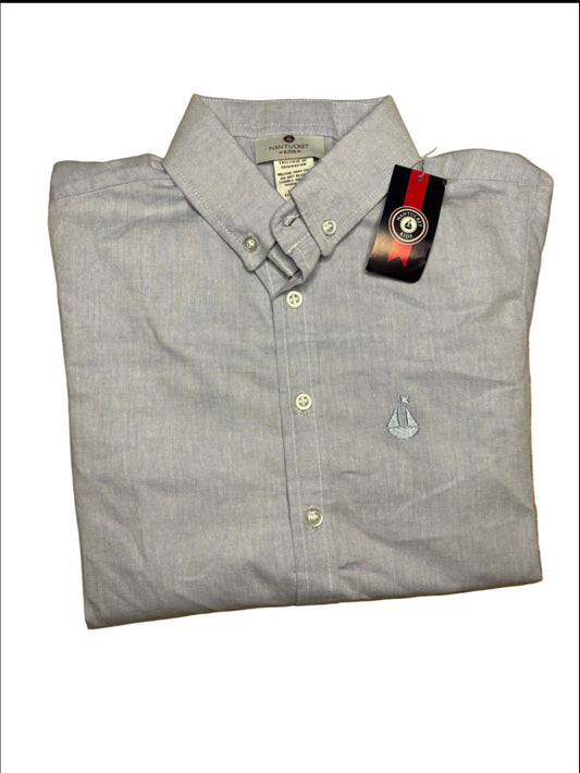 8 Nantucket Kids LS Chambray Button Down