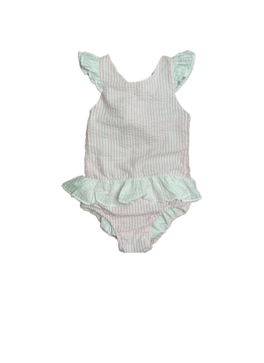 7 Smockingbird Seersucker Skirted Swim
