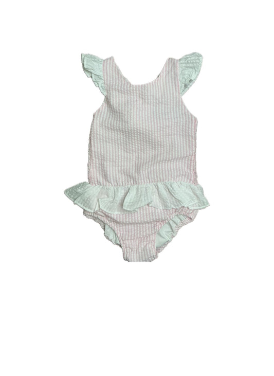 7 Smockingbird Seersucker Skirted Swim