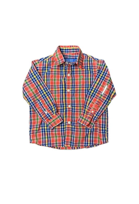 2T J. Bailey Fall Plaid Roscoe Button Down