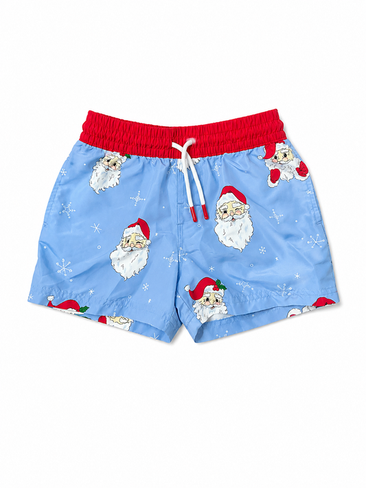 TBBC Tortola Swim Trunks in Dear Santa Beale Street Blue with Richmond Red