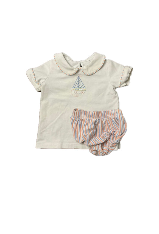 9M Serendipity Appliqué Diaper Set