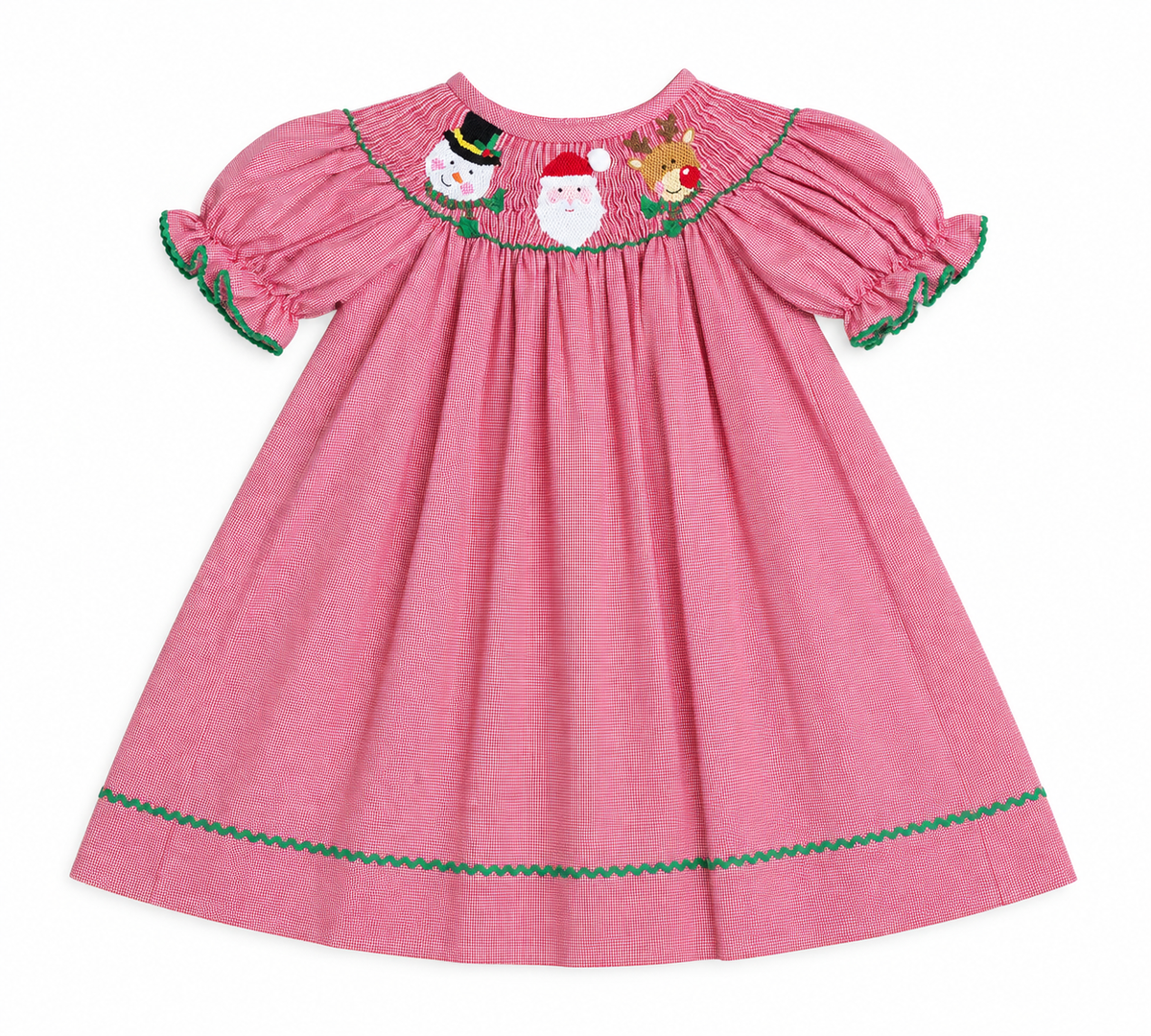 ￼24M Stellybelly Smocked Christmas Trio Dress