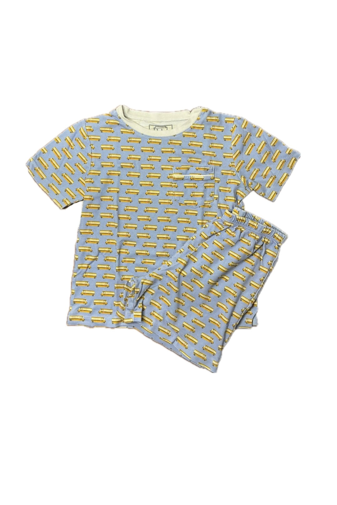 6 Lila and Hayes School Bus Pajama Set