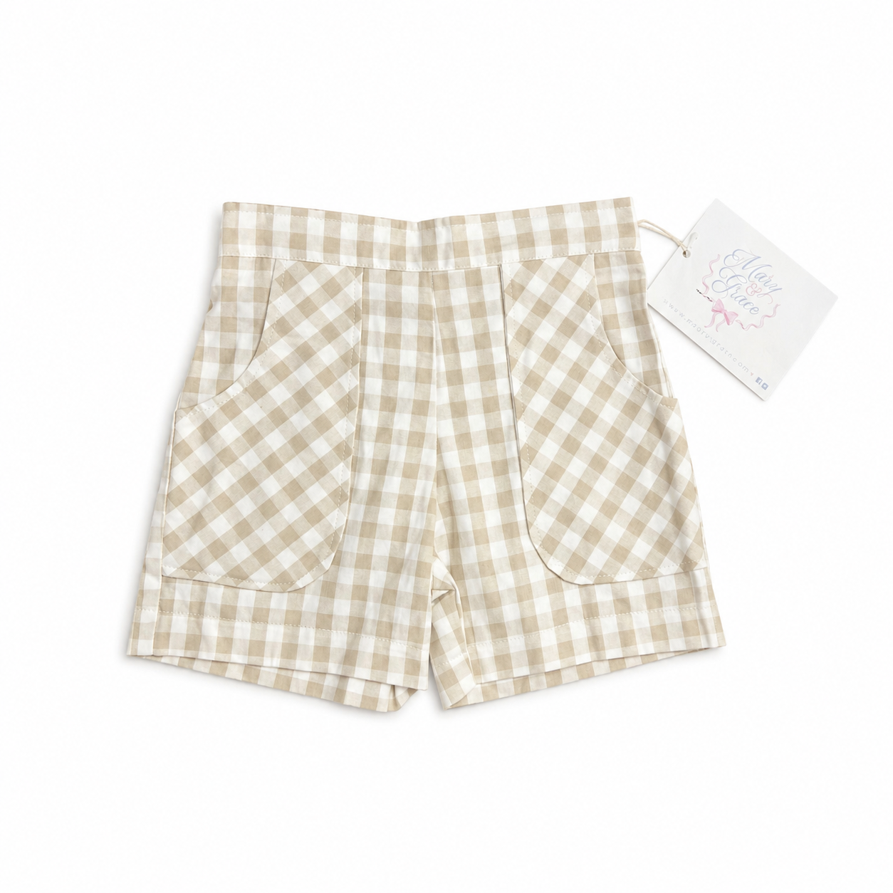 4T Mary & Grace William Short in Khaki Check
